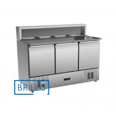 Стіл для піци холодильний тридверний BRILLIS PS903
