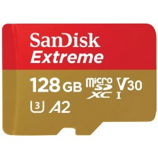 SanDisk Карта пам'яті 128GB microSDXC C10 UHS-I U3 R190/W90MB/s Extreme V30