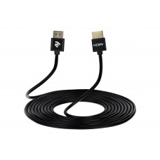 2E Кабель HDMI (M/M), 2м, 2.0, Slim High Speed Aluminum, чорний