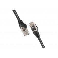 2E Cat 6, S-FTP екран. фольга з обплетенням, RJ45, 4Х2 27AWG, 7/0.14 Cu, 1.00 m, PVC, Black