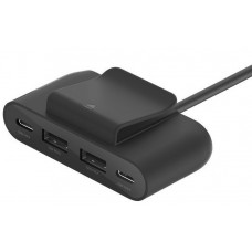 Belkin Адаптер 2хUSB-C/2хUSB-A, 2м, чорний