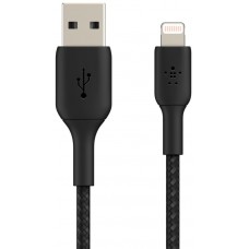 Belkin Кабель USB-A - Lightning, BRAIDED, 2m, black