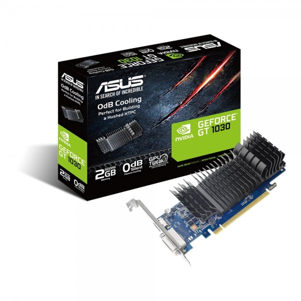ASUS Відеокарта GeForce GT 1030 2GB GDDR5 low profile silent GT1030-SL-2G-BRK