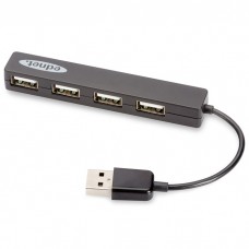 Digitus 4 порти, USB 2.0, Black