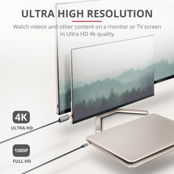 Trust Calyx USB-C to HDMI 1.8м BLACK