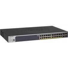 NETGEAR Комутатор GS728TPPv2 24x1GE PoE+(380Вт), 4xSFP, керований