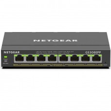 NETGEAR Комутатор GS308EPP 8xGE PoE+ (123Вт), керований