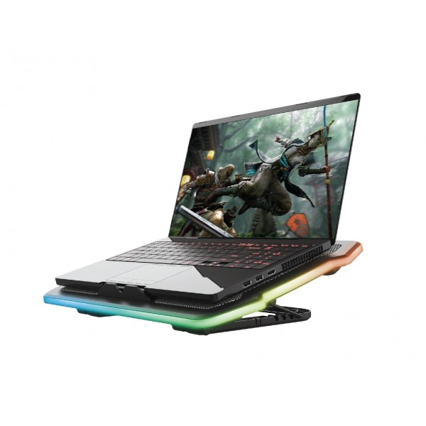 Підставка для ноутбука Trust GXT 1126 Aura (17") RGB Black