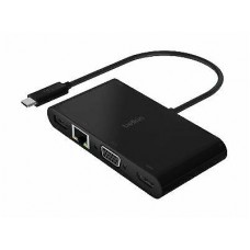 Belkin USB-C - Ethernet, HDMI, VGA, USB-A, 100W PD, black