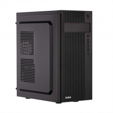 2E Корпус Alfa E185-400 з БЖ 2E ATX400W, 1xUSB3.0, 2xUSB2.0, VGA 310мм, ATX, чорний