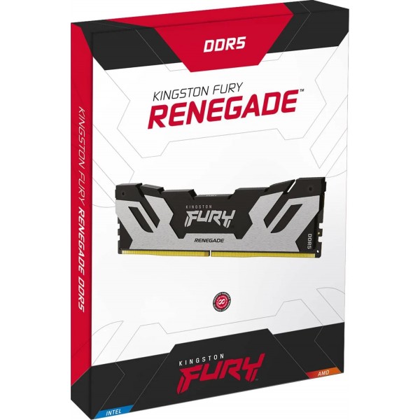 Kingston Пам'ять ПК DDR5 16GB 7600 FURY Renegade XMP Срібний