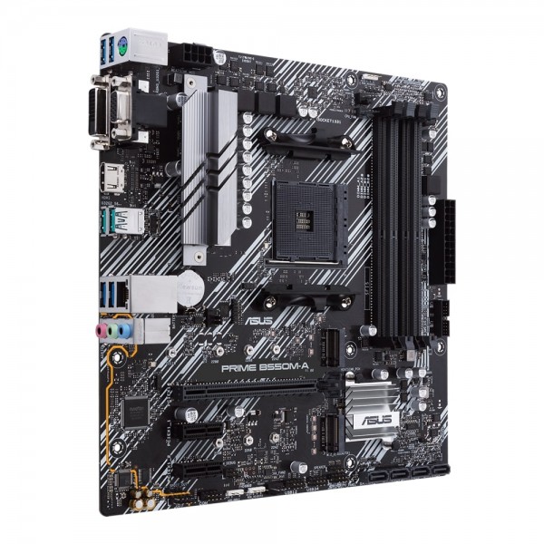 ASUS Материнcька плата PRIME B550M-A/CSM sAM4 B550 4xDDR4 M.2 HDMI DVI D-Sub CSM mATX