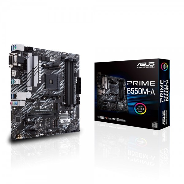ASUS Материнcька плата PRIME B550M-A sAM4 B550 4xDDR4 M.2 HDMI-DVI-VGA mATX