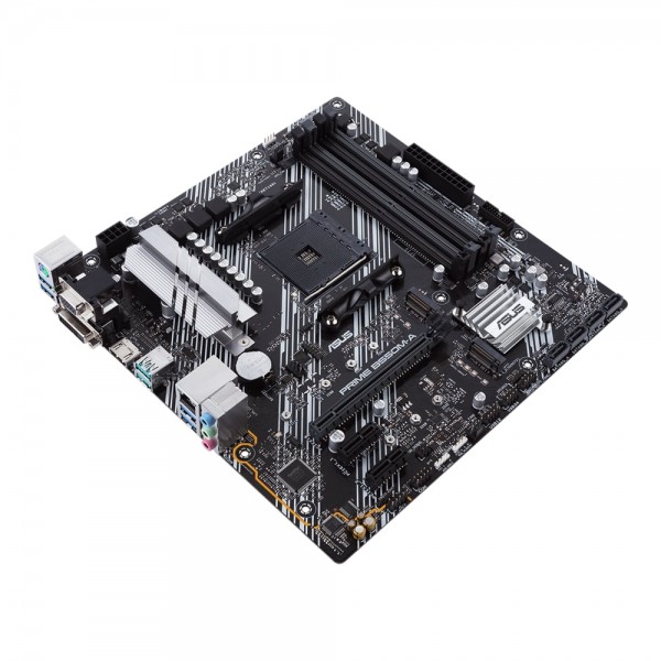 ASUS Материнcька плата PRIME B550M-A/CSM sAM4 B550 4xDDR4 M.2 HDMI DVI D-Sub CSM mATX
