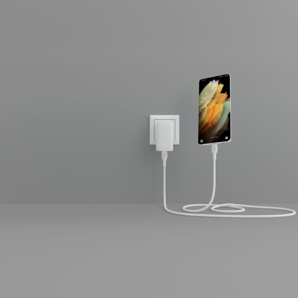 Belkin Кабель USB-С - USB-C силіконовий, з кліпсою, 2м, білий