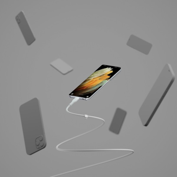 Belkin Кабель USB-С - USB-C силіконовий, з кліпсою, 2м, білий