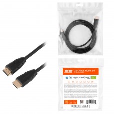 2E Кабель HDMI (M/M) 2Е, 2м, 2.0, Slim High Speed Aluminum, чорний