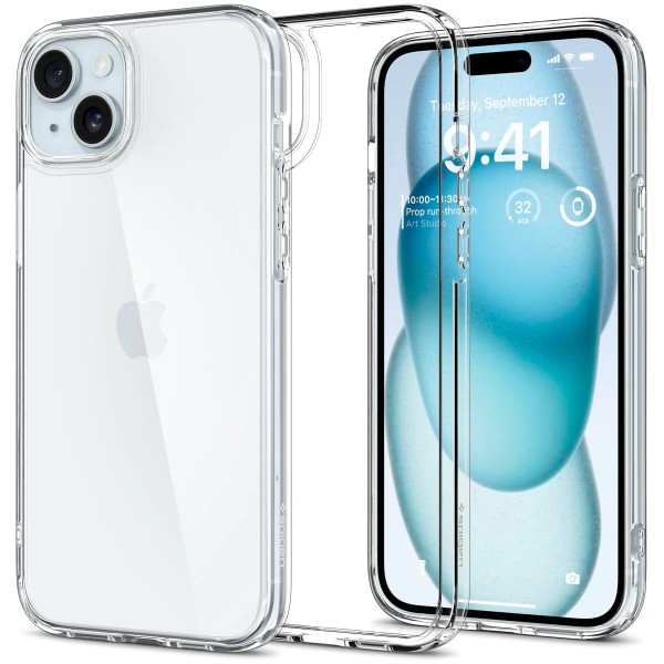 Spigen Чохол для Apple iPhone 15 Plus Ultra Hybrid, Crystal Clear