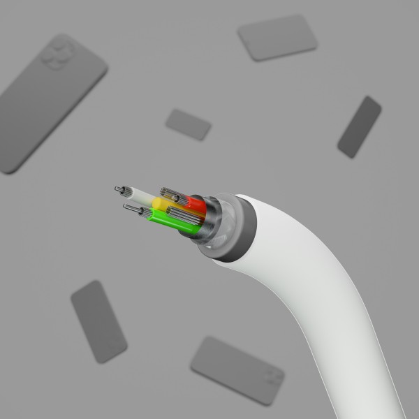 Belkin Кабель USB-С - USB-C силіконовий, з кліпсою, 2м, білий