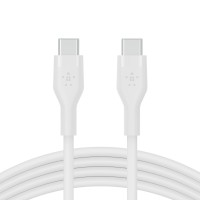 Belkin Кабель USB-С - USB-C силіконовий, з кліпсою, 2м, білий