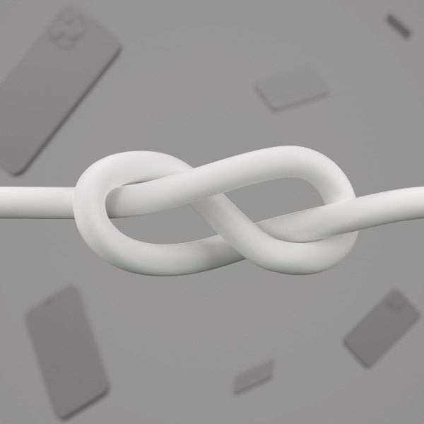 Belkin Кабель USB-С - USB-C силіконовий, з кліпсою, 2м, білий