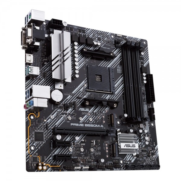 ASUS Материнcька плата PRIME B550M-A/CSM sAM4 B550 4xDDR4 M.2 HDMI DVI D-Sub CSM mATX