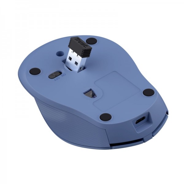 Миша Trust Zaya Rechargeable, WL, Синій
