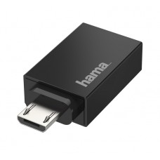 HAMA OTG Micro USB - USB 2.0 Black