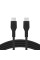 Belkin Кабель USB-С - USB-C силіконовий, з кліпсою, 2м, чорний