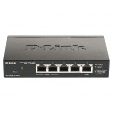 D-Link Комутатор DGS-1100-05PD 5xGE, (2xGE, 2xGE PoE, 1xGE PD), EasySmart