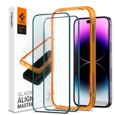 Spigen Захисне скло для Apple Iphone 14 Pro Max Glas tR Align Master FC (2 Pack), Black