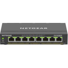 NETGEAR Комутатор GS308EP 8xGE PoE+(62Вт), керований