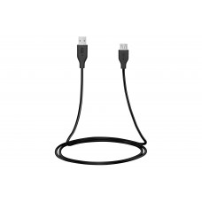 2E Кабель USB-A (AM/AF), 3m, black