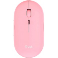 Миша Trust Puck Rechargeable, Ultra-Thin, BT/WL, Silent, Рожевий