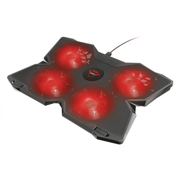 Підставка для ноутбука Trust GXT278 YOZU COOLING (17.3") RED LED Black