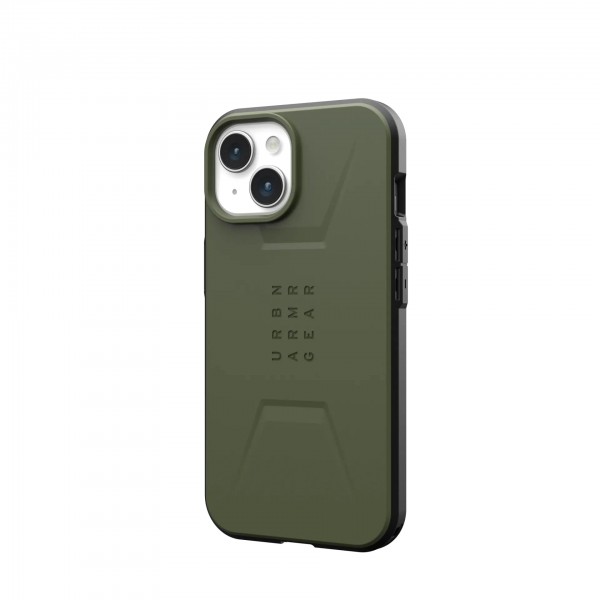 UAG Чохол для Apple iPhone 15 Civilian Magsafe, Olive Drab