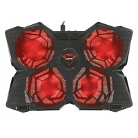 Підставка для ноутбука Trust GXT278 YOZU COOLING (17.3") RED LED Black