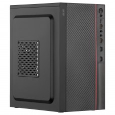 2E Корпус TeamX TMX03 з БЖ 2E ATX400W, 2xUSB2.0, 1x80мм, VGA 220мм, mATX, чорний