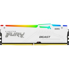 Kingston Пам'ять ПК DDR5 32GB 5200 FURY Beast Білий RGB EXPO