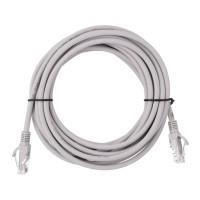 2E Патч-корд САТ 5e, UTP, 5м, 26AWG, RJ45, 7/0.16, Cu, LSZH, сірий