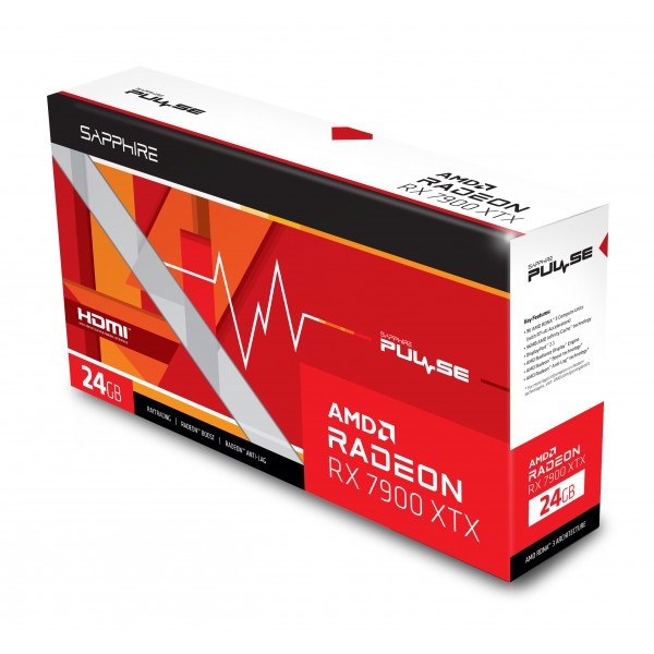 SAPPHIRE Відеокарта Radeon RX 7900 XTX 24GB GDDR6 Pulse Gaming OC