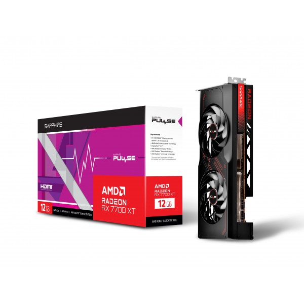 SAPPHIRE Відеокарта Radeon RX 7700 XT 12GB GDDR6 Pulse GAMING
