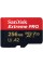 SanDisk Карта пам'яті microSD 256GB C10 UHS-I U3 R200/W140MB/s Extreme Pro V30 + SD