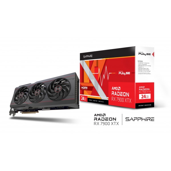 SAPPHIRE Відеокарта Radeon RX 7900 XTX 24GB GDDR6 Pulse Gaming OC