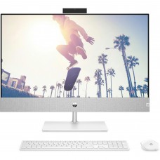 HP Комп'ютер персональний моноблок Pavilion 27" FHD IPS AG, Intel i5-13400T, 16GB, F512GB, NVD1650-4, WiFi, кл+м, DOS, білий