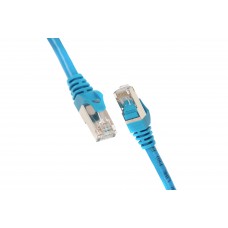 2E Cat 6, S-FTP екран. фольга з обплетенням, RJ45, 4Х2 27AWG, 7/0.14 Cu, 0.50 m, PVC, Blue