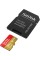 SanDisk Карта пам'яті microSD 64GB C10 UHS-I U3 R170/W80MB/s Extreme V30 + SD