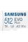 Samsung Карта пам'яті microSDXC 512GB C10 UHS-I R100MB/s Evo Plus + SD