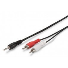 Digitus Stereo Cable 1.5m (jack 3.5mm-M/RCA-Mx2)