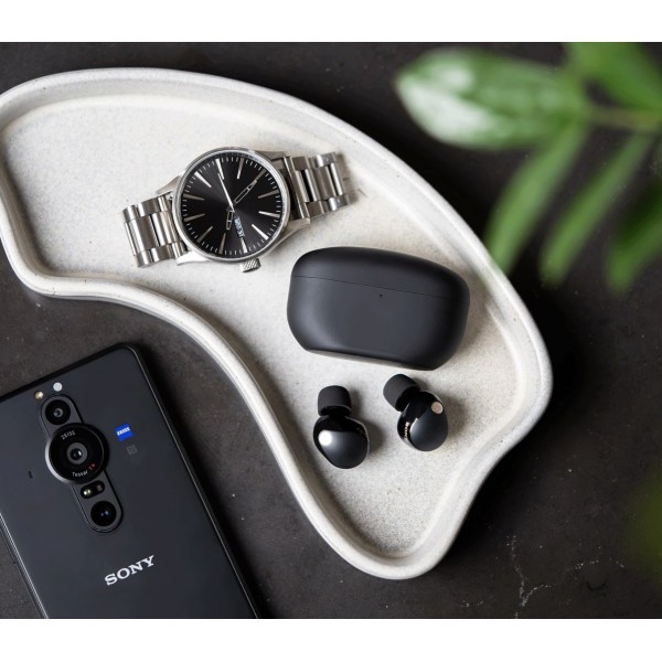 Sony Навушники TWS WF-1000XM5 BT 5.3, ANC, Hi-Res, IPX4, SBC, AAC, LDAC, LC3, Чорний